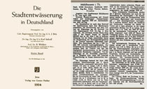 Beitrag zu Mühlhausen in „Die Stadtentwässerung in Deutschland“ (1934)